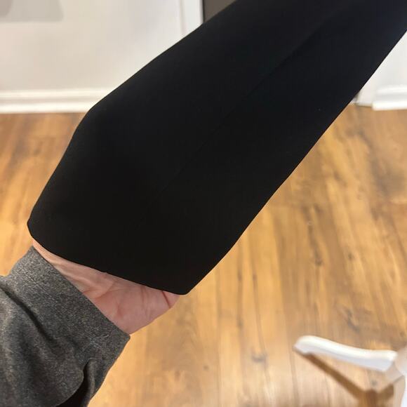 Tahari Arthur S Levine Sz 4 Pleated Collar Cow Print Lined Preppy Work-Core - Picture 4 of 11